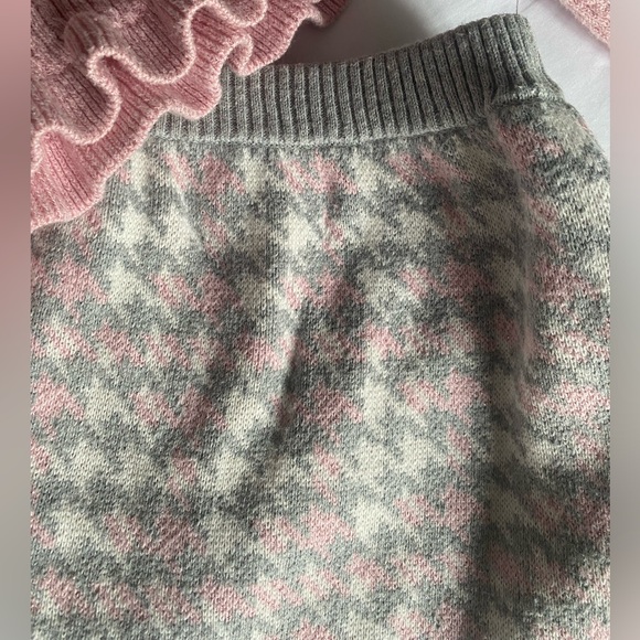 Pink and Gray sweater skirt furry vest set Girls size 5/6 Rachel Zoe - Picture 3 of 8